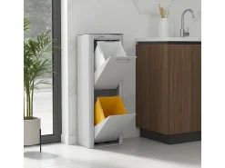 Cubo de basura para la cocina - Cubo de reciclaje - 2 compartimentos de 20L - CUBEK Cubo De Basura Para Cocina