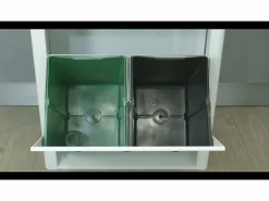 Best Cubo de basura para la cocina - Cubo de reciclaje - 2 compartimentos de 20L - CUBEK Cubo De Basura Para Cocina