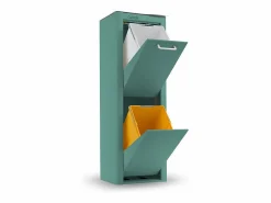 Best Cubo de basura para la cocina - Cubo de reciclaje - 2 compartimentos de 20L - CUBEK Cubo De Basura Para Cocina