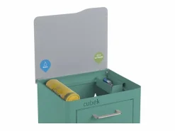 Best Cubo de basura para la cocina - Cubo de reciclaje - 2 compartimentos de 20L - CUBEK Cubo De Basura Para Cocina