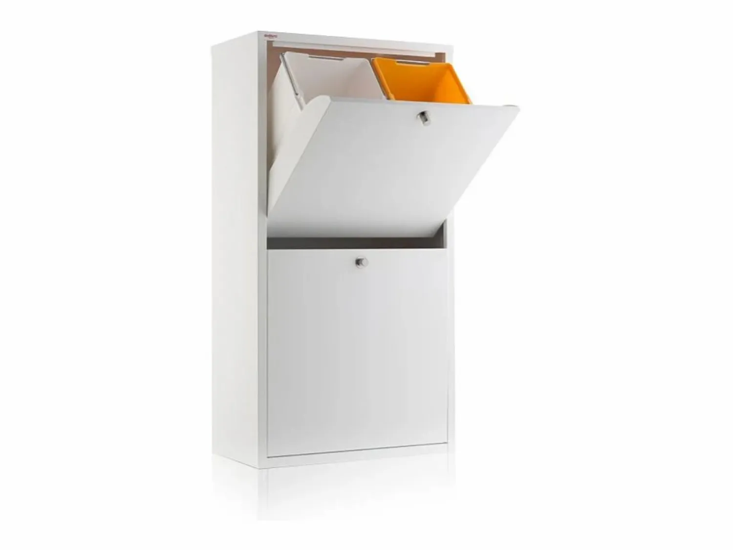 Don Hierro Cubo de basura para la cocina - Cubo de reciclaje - 4 compartimentos de 20L -51,7(ancho)x91,7(alto)x27,3(fondo) cm. - - EMI