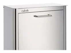 Don Hierro Cubo de basura para la cocina - Cubo de reciclaje - 3 compartimentos de 20L - acero Inoxidable - CUBEK