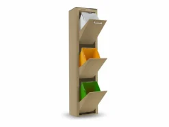 Don Hierro Cubo de basura para la cocina - Cubo de reciclaje - 3 compartimentos de 20L - CUBEK