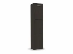 Don Hierro Cubo de basura para la cocina - Cubo de reciclaje - 3 compartimentos de 20L - CUBEK Negro