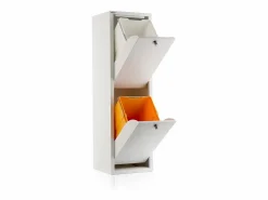 Don Hierro Cubo de basura para la cocina - Cubo de reciclaje - 2 compartimentos de 20L -28,7(ancho)x97(alto)x27,3(fondo) cm. - - LUA