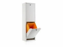 Don Hierro Cubo de basura para la cocina - Cubo de reciclaje - 2 compartimentos de 20L -28,7(ancho)x97(alto)x27,3(fondo) cm. - - LUA