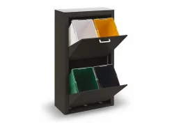 Don Hierro Cubo de basura para la cocina - Cubo de reciclaje - 4 compartimentos de 20L - CUBEK
