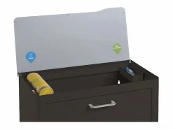 Don Hierro Cubo de basura para la cocina - Cubo de reciclaje - 4 compartimentos de 20L - CUBEK