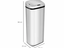 Outlet Cubo de basura plata 33x25x84cm Cubo De Basura Para Cocina