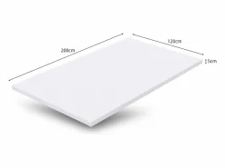 New Cubrecolchón 120x200 cm, 5 cm de alto, cubrecolchón de espuma de gel, color blanco.
