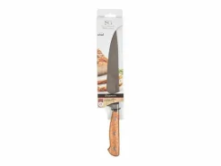 Best Cuchillo de Chef "Elegancia" 33cm Natural en Madera y Acero Cubierto