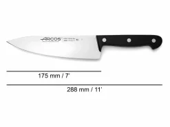 ARCOS Cuchillo de Cocina Universal 17,5 cm Acero Inoxidable Negro