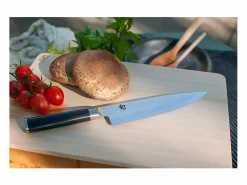 Discount Cuchillo de Cocina Shun Classic 20cm Damasco 32 Capas Pakka Wood Negro