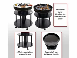 Hot Cuenco de fuego con parrilla -K95 Barbacoa