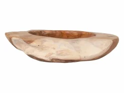 Sale House Nordic Cuenco de teca Ø 40 x 12 cm Marru00f3n