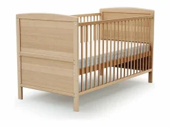 Online Cuna bebé evolutiva LUNA madera - Haya Barnizada - 70 x 140 - 144 x 74,5 x 79 cm Mueble De Bebé