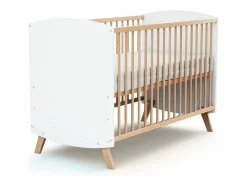 AT4 Cuna bebé madera - - 60 x 120 - 123 x 64 x 85 cm