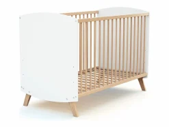 AT4 Cuna bebé madera - - 60 x 120 - 123 x 64 x 85 cm