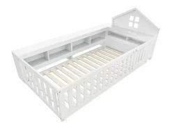 Outlet Cuna bebé 90x200 cm - con almacenamiento - con puerta - con somier de láminas - (colchón no incluido) Mueble De Bebé