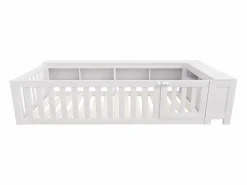 Outlet Cuna bebé 90x200 cm - con almacenamiento - con puerta - con somier de láminas - (colchón no incluido) Mueble De Bebé