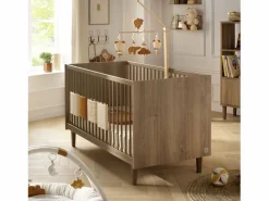 Sauthon Cuna evolutiva Mokka, Cama evolutiva 140x70 y cómoda - Chêne Mokka