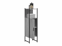 Clearance Garden Furniture Cynmar Armario de baño madera de ingeniería Sonoma 33x33x120,5 cm Gris