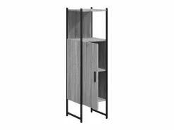 Clearance Garden Furniture Cynmar Armario de baño madera de ingeniería Sonoma 33x33x120,5 cm Gris