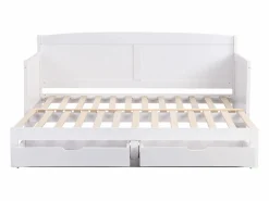 Vente-unique Daybed de 90x190 o 180x190 cm con cajones en pino y MDF - DINIVA