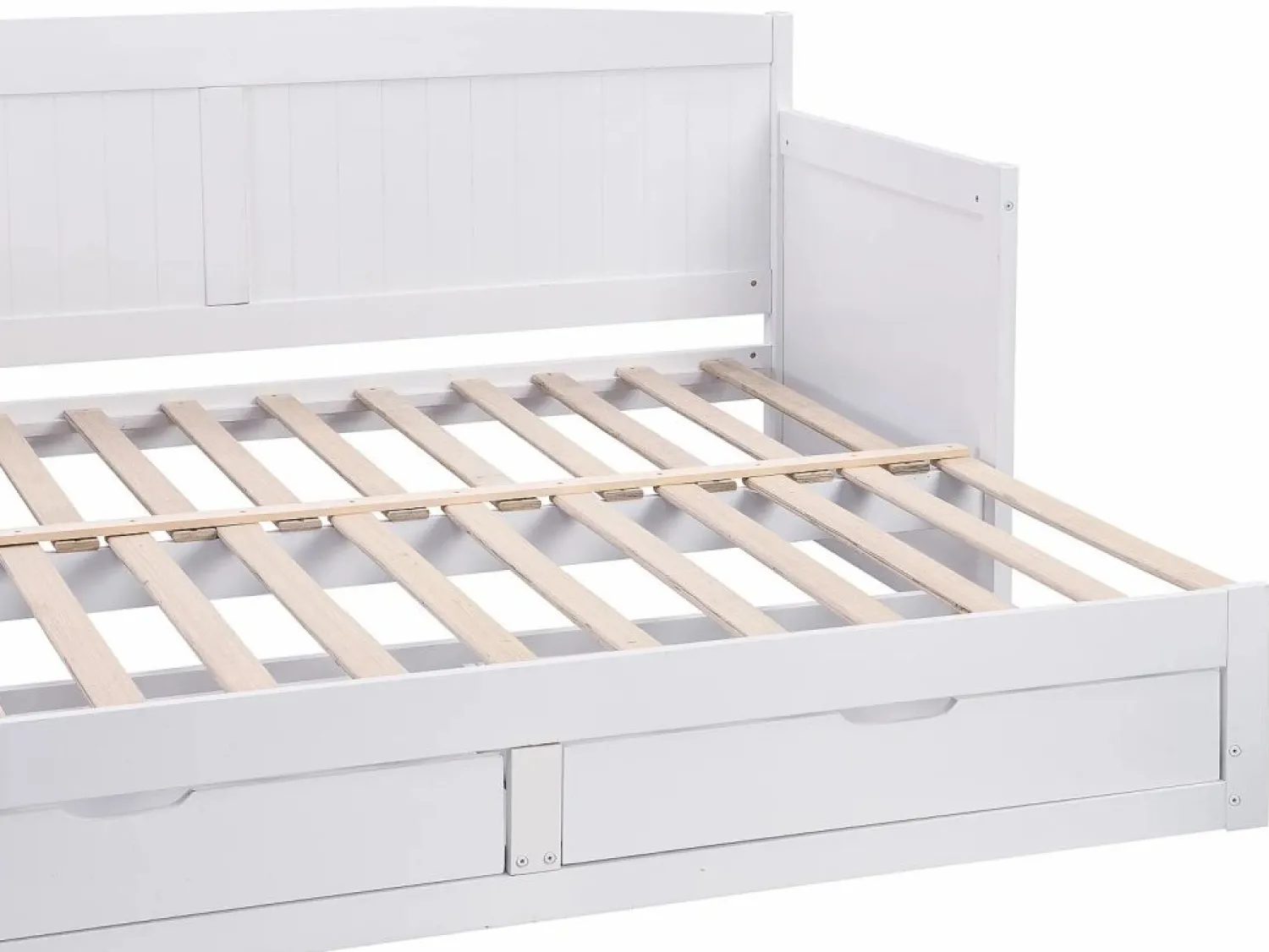 Vente-unique Daybed de 90x190 o 180x190 cm con cajones en pino y MDF - DINIVA