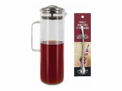 Best Decantador de té helado 1,5 litro + pajita de acero inoxidable con filtro Accesorios Para Vino Y Bar