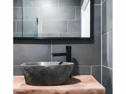 Online Essebagno Deco mezclador lavabo alto Negro