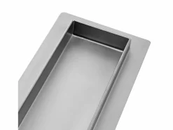 Online Rea Desagüe lineal de acero inoxidable Pure Neo Pro 900 Brush Steel Plateado