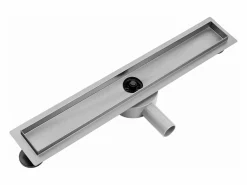 Online Rea Desagüe lineal de acero inoxidable Pure Neo Pro 900 Brush Steel Plateado