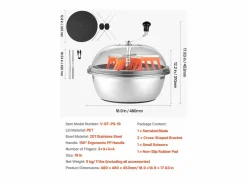 Outlet Deshojadora Manual SucceBuy 49 cm Cortabrotes Cuchilla de Acero Inoxidable, Cuenco de Corte Hidropónico Húmedo y Seco, Corte Rotativo Trenzado Materiales Y Utensilios De Cocina