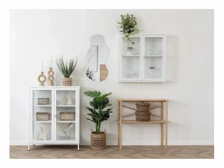 Outlet DESIO Set van 2 opbergmanden met deksel – natuurlijke jute Macetero