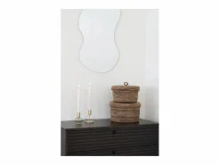 Outlet DESIO Set van 2 opbergmanden met deksel – natuurlijke jute Macetero