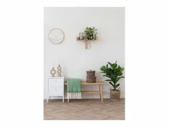 Outlet DESIO Set van 2 opbergmanden met deksel – natuurlijke jute Macetero
