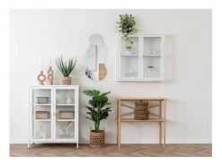 Outlet DESIO Set van 2 opbergmanden met deksel – natuurlijke jute Macetero