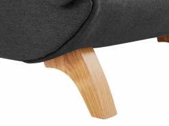Discount Vente-unique Diván (ángulo derecho) convertible de tela antracita con cojines grises PENELOPE Gris antracita