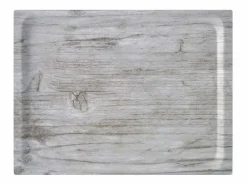 Don Hierro - Carrito auxiliar plegable BAUHAUS con ruedas - Armazón metálico blanco, 2 niveles y 4 posiciones ajustables-Pino envejecido