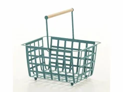 Discount - Cesta metálica de ordenación con asa, tamaño semi grande, multifuncional y decorativa, ZESTA- Accesorios De Almacenaje|Cesta