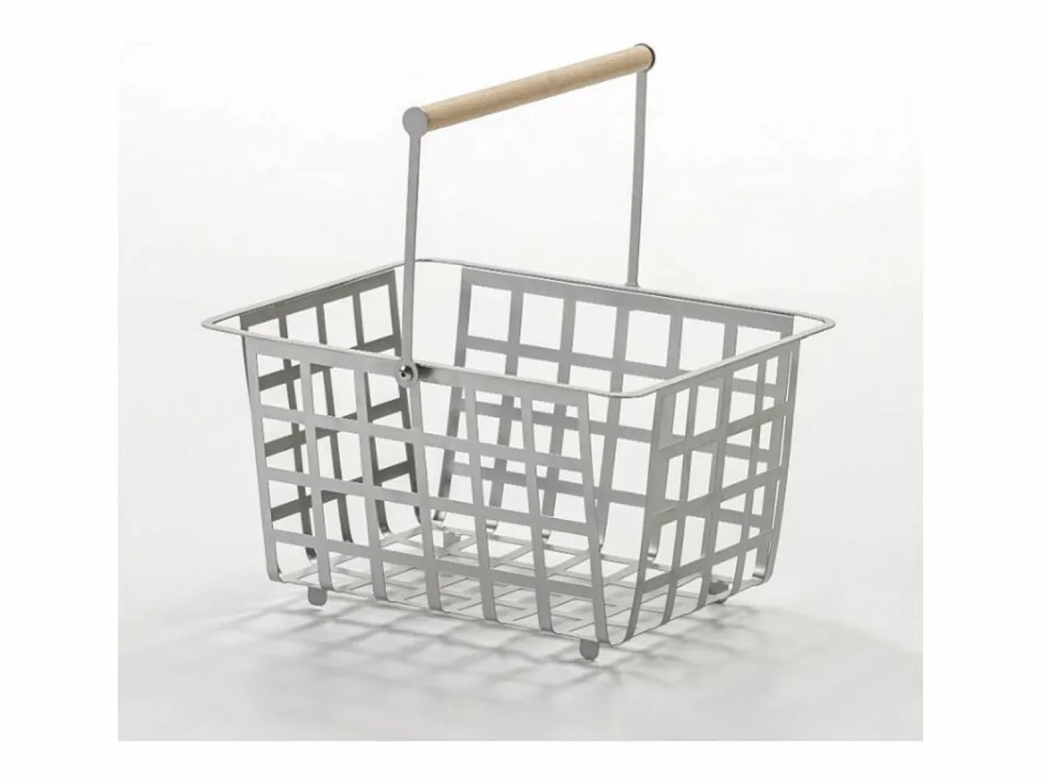 Discount - Cesta metálica de ordenación con asa, tamaño semi grande, multifuncional y decorativa, ZESTA- Accesorios De Almacenaje|Cesta