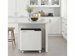 Sale - Cubo de basura reciclaje ECOBOX, con ruedas y cierre suave, 60 litros- Cubo De Basura Para Cocina