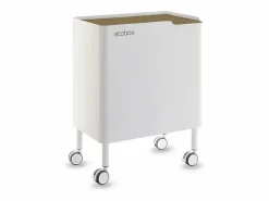 Best Don Hierro - Cubo de basura ergonómico, funcional y elegante, 2 x 20 litros, ECOBOX NOA- Beige