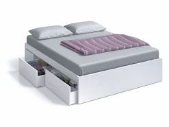 Dormitorio Doble Artik (mate), detalles gris antracita, 150 cm
