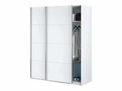 Dormitorio Doble Artik (mate), detalles gris antracita, 150 cm