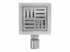 Rea Drenaje Lineal Cross 120X120 Brush Steel