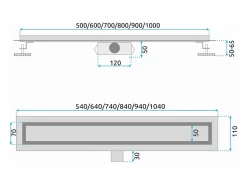 Rea Drenaje Lineal Neox 500 Brush Steel