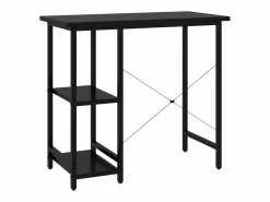 Garden Furniture Drenin Escritorio para ordenador de MDF y metal 80x40x72 cm