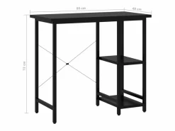 Garden Furniture Drenin Escritorio para ordenador de MDF y metal 80x40x72 cm